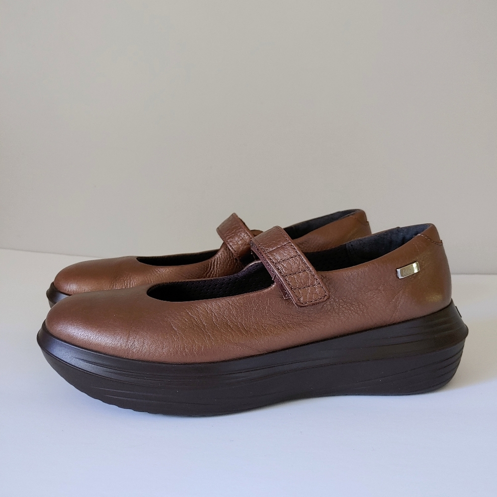 Kybun Luzern Bronze Ballet Pumps / Mary Jane Shoes Size US 9.5 EU 40 1/3